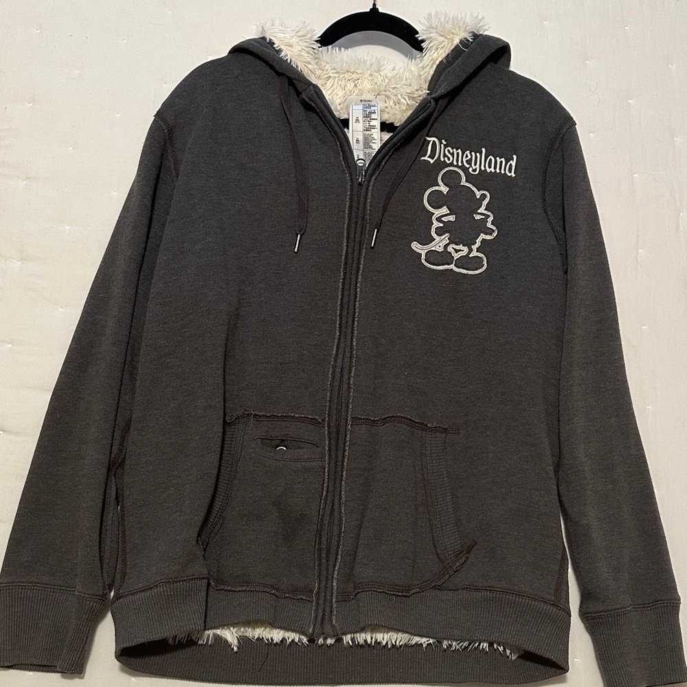 Disneyland Gray Hoodie with White Accents
